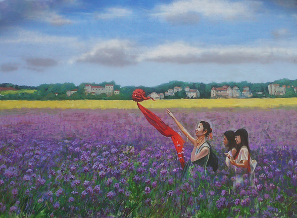 乡村旅游风景画