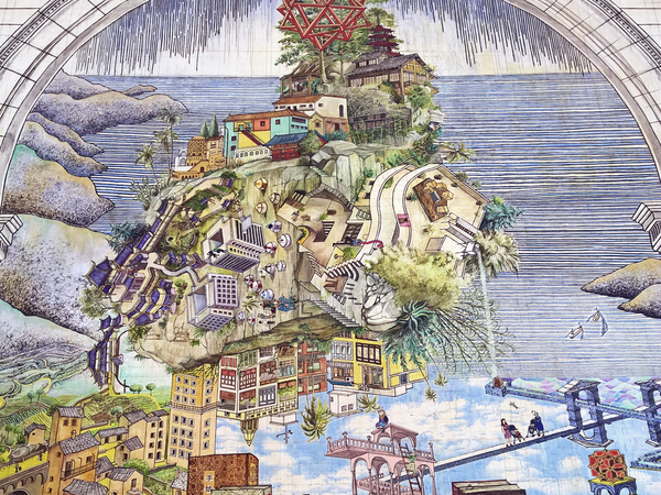 江西最大壁画-余工营山